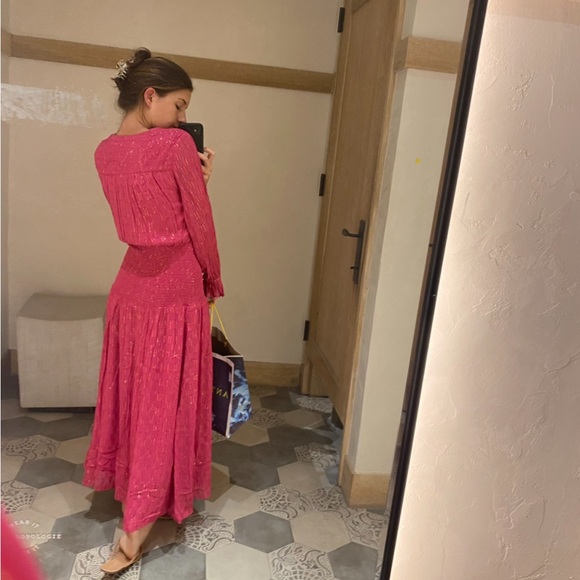 Anthropology Smoked Maxi dress - Picture 3 of 9